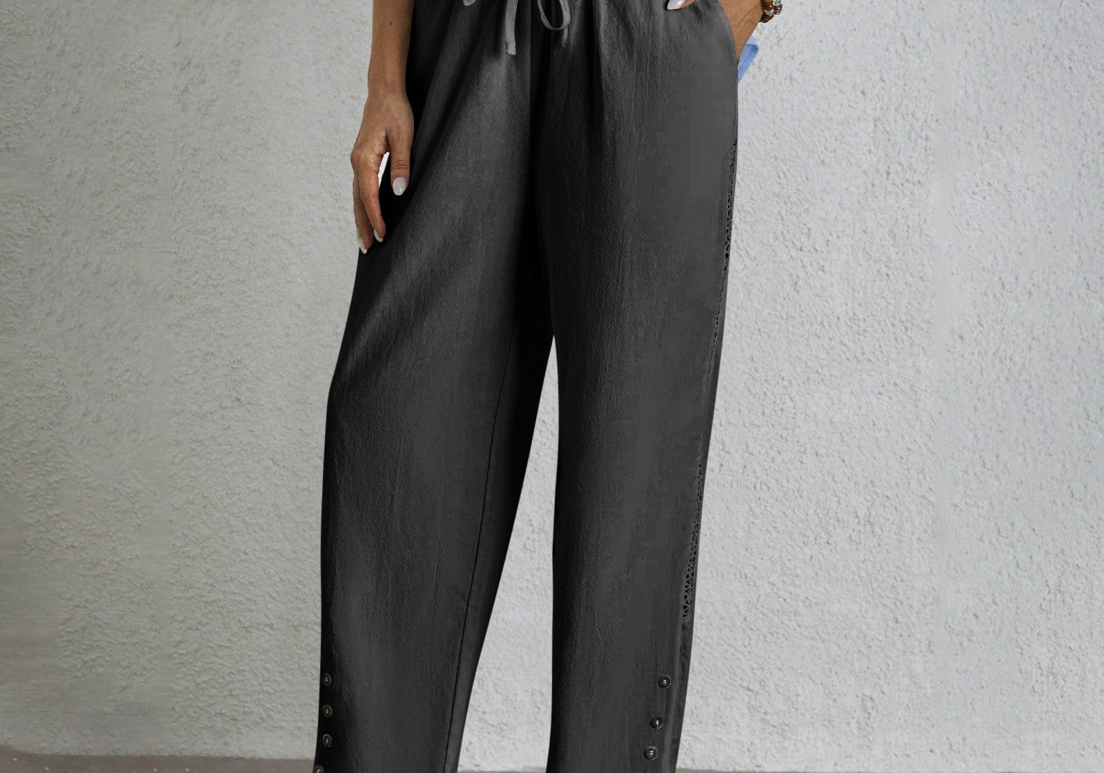 Shania | Relaxed Buttoned Trousers