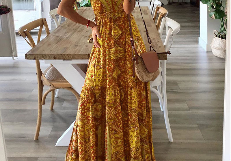 Gweneth | Sleeveless Boho Dress