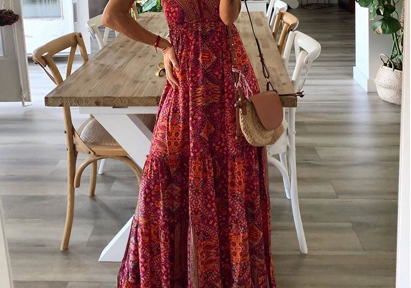 Gweneth | Sleeveless Boho Dress