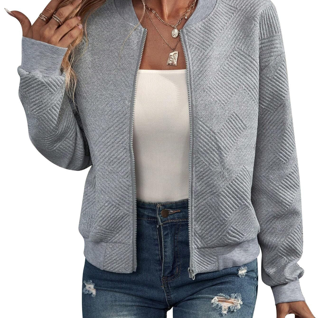 Miranda - Structured Bomber Jacket