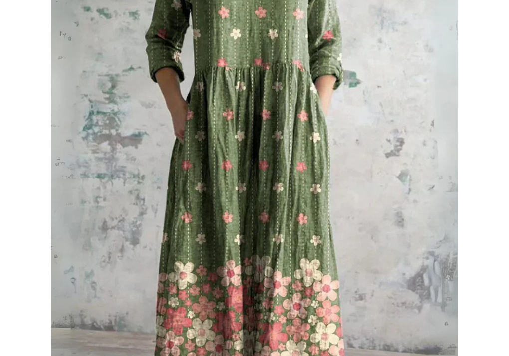 Eleanor | Vintage Floral Maxi Dress