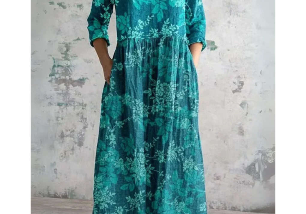 Eleanor | Vintage Floral Maxi Dress