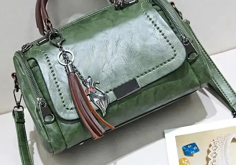 Julie™ | Textured Leather Bag