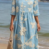 Casual Floral Print Dress