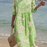 Casual Floral Print Dress