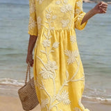 Casual Floral Print Dress