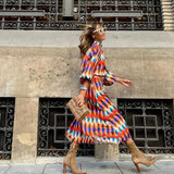 Cassandra | Vibrant Geometric Dress
