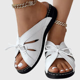 Darcy | Chic Slip-On Sandals with Bow