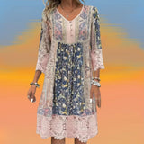 Naya | Luxury Flowy Boho Midi Dress