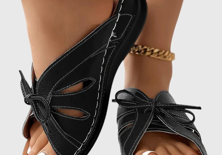 Darcy | Chic Slip-On Sandals with Bow