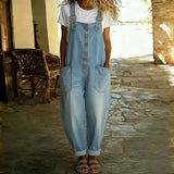 Frieda - Vintage-Kombination aus weichem Baumwollstoff mit Denim-Optik