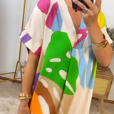 Rianna | Abstract Print Dress