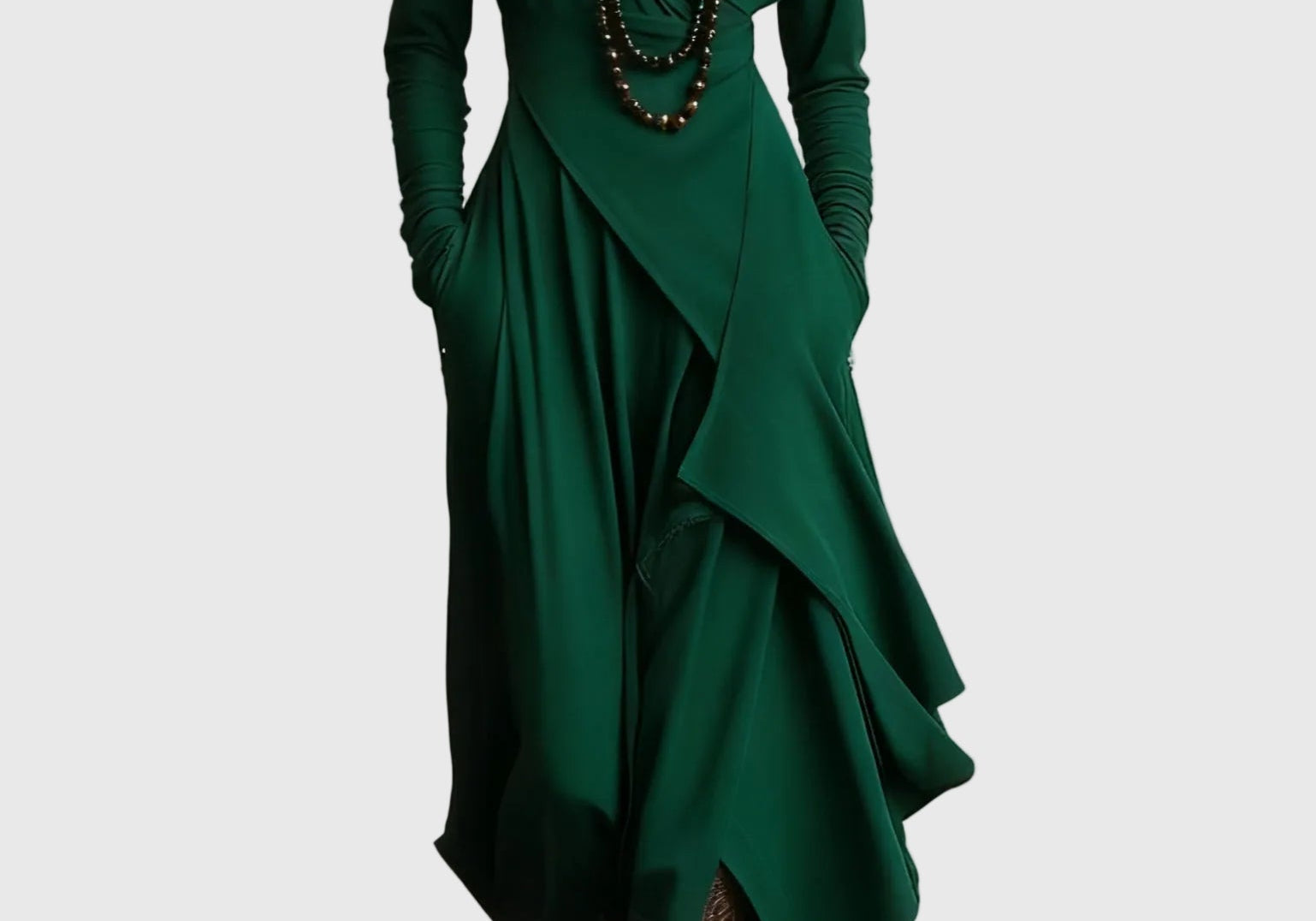 Violet | Pleated Maxi Dress