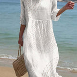 Casual Embroidered Dress