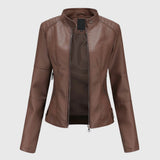 Giorgina™ | Elegant Women's Leather Jacket