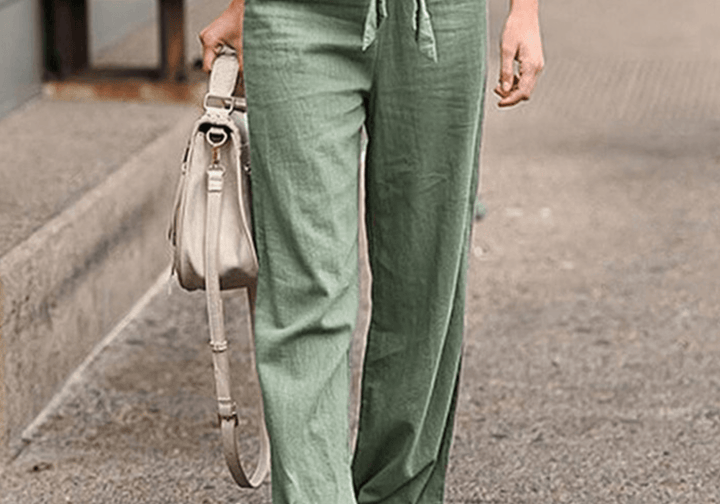 Joleen | Relaxed Women's Drawstring Elastic Waist Trousers