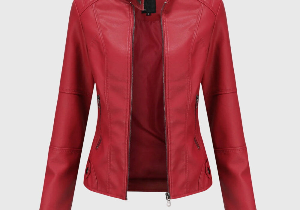 Giorgina™ | Elegant Women's Leather Jacket