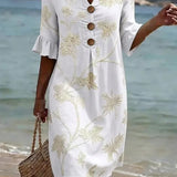 Casual Floral Print Dress