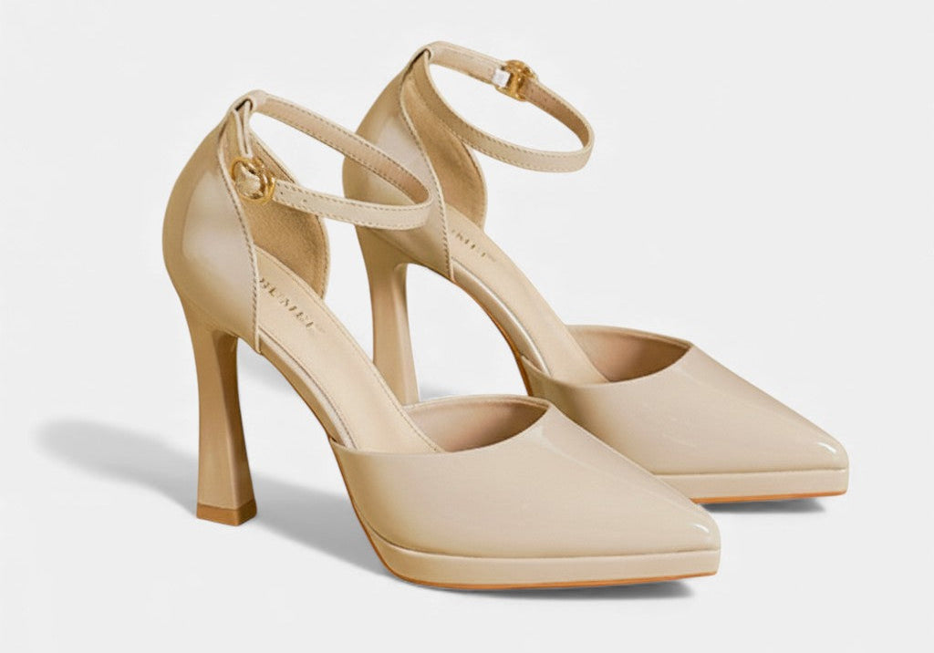 Evette Leather Heels