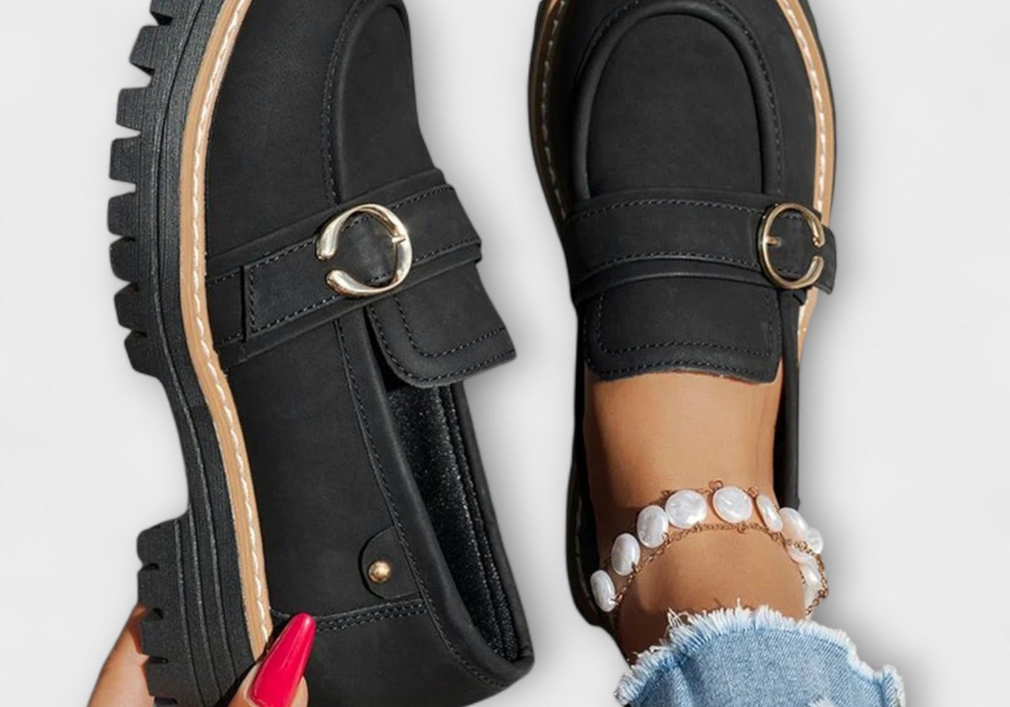 Lora™ | Casual Round-Toe Loafers