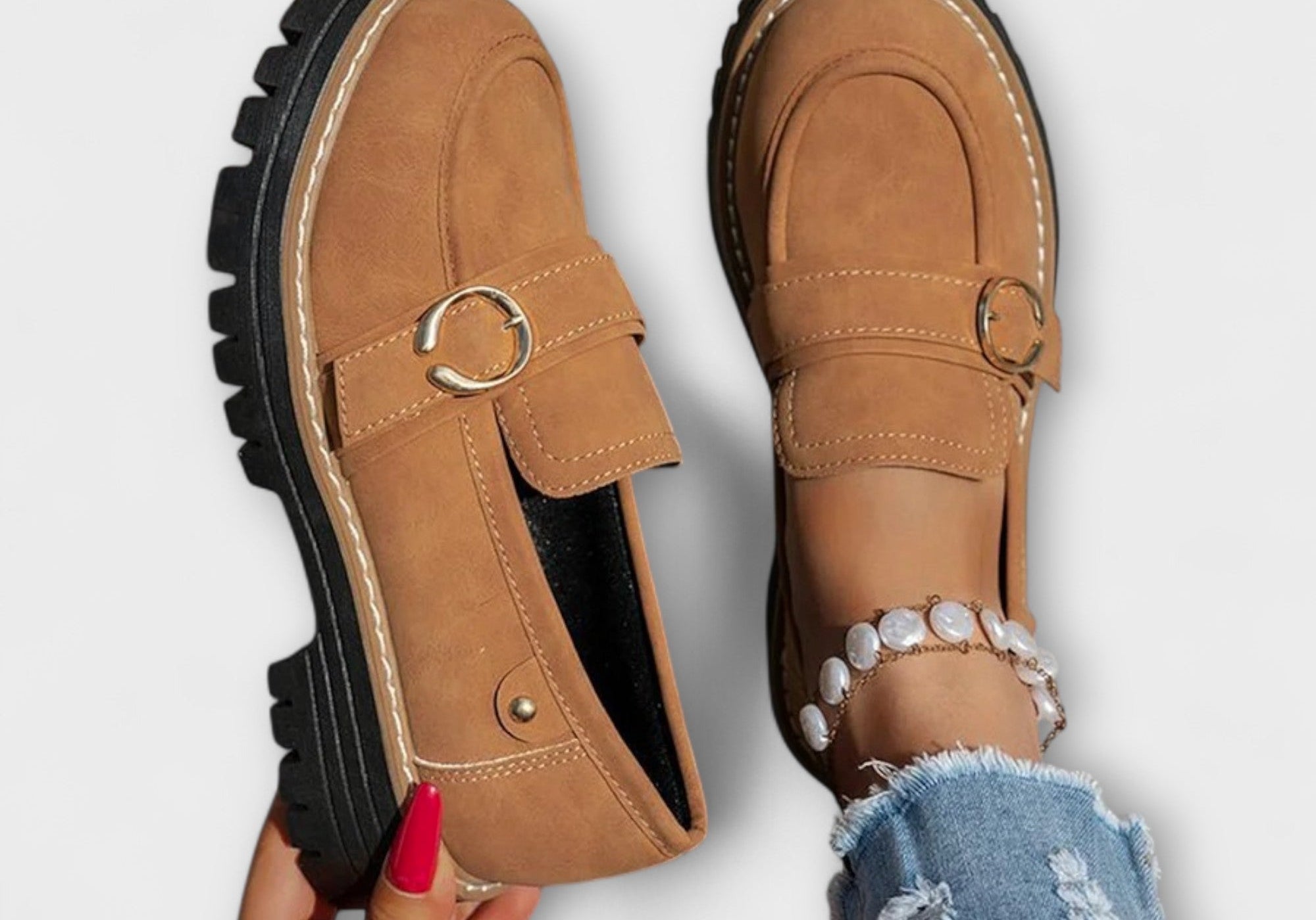 Lora™ | Casual Round-Toe Loafers