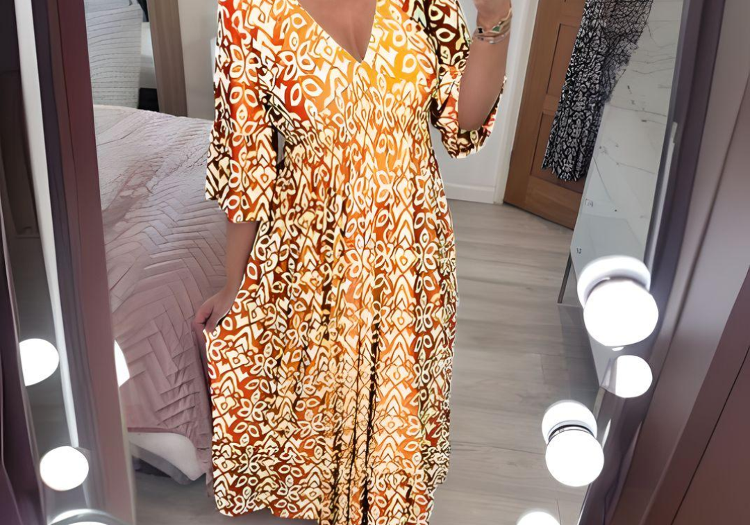 Lillia | Printed Boho Dress