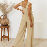 Megan | Minimalist Top & Flared Trousers Set