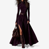 Elodie | Elegant Long Dress with Belt Included