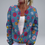 Eabhnat - Harvest Floral Cardigan