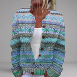 Attracta - Dahlia Print Cardigan