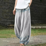 Albertine – Light Grey Wide-Leg Trousers