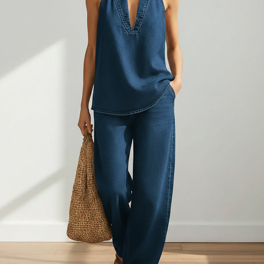 Frauke - Two-Piece Denim Set
