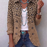 Claudia™ | Leopard Blazer with Caramel Ombré