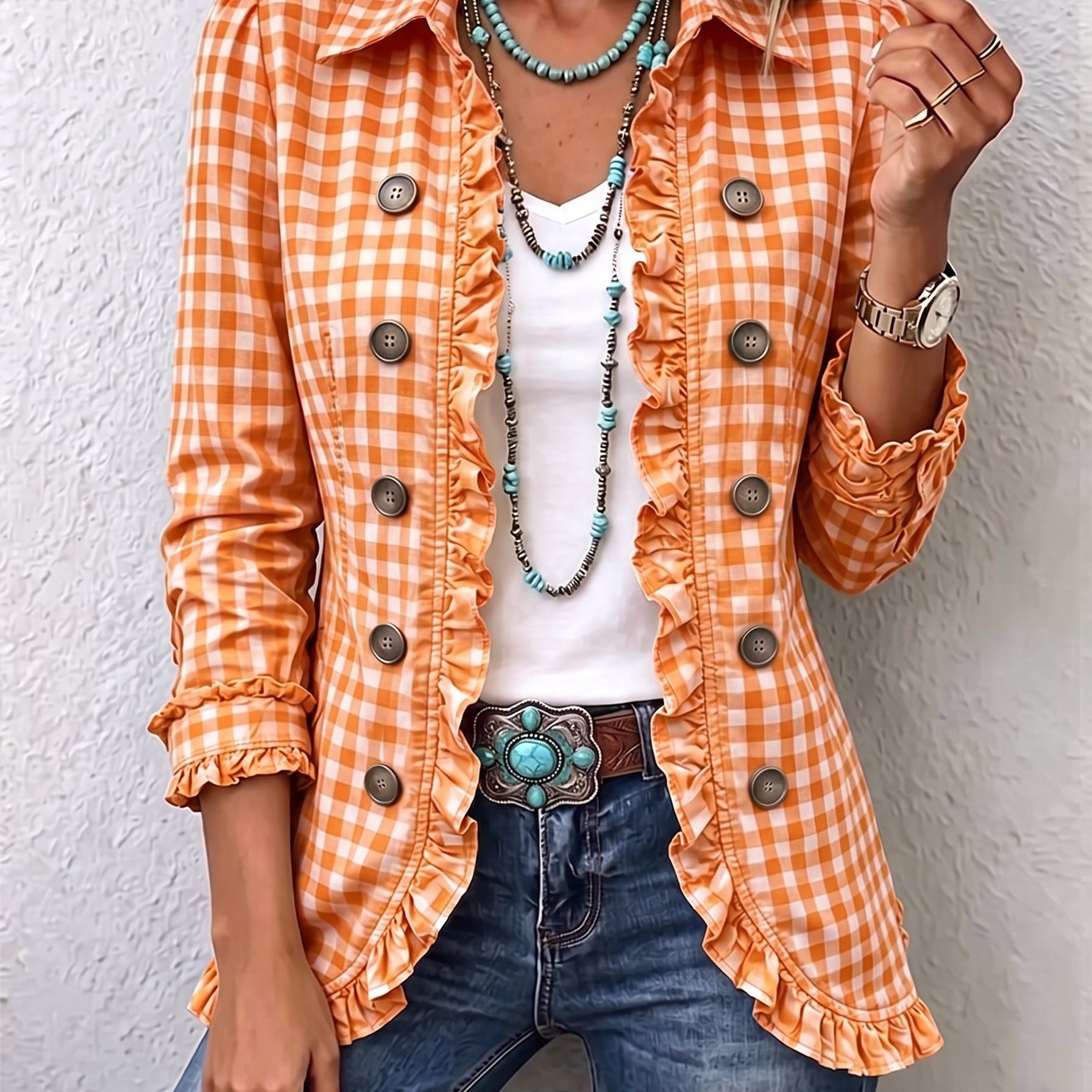 Elke™ | Blazer in Vichy Check