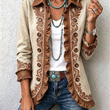 Heike™ | Blazer in Cream with Trim