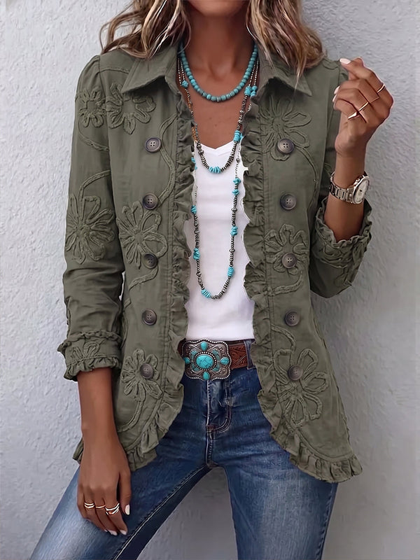 Angelika™ | Blazer with Floral Embroidery