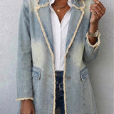 Rita™ | Oversized Blazer in Distressed Look
