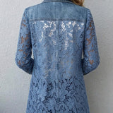 Doris™ | Blazer with Openwork Florals