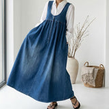 Ernestine - Maxikleid aus Vintage-Denim