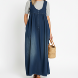Ernestine - Maxikleid aus Vintage-Denim