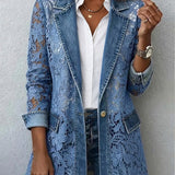 Doris™ | Blazer with Openwork Florals