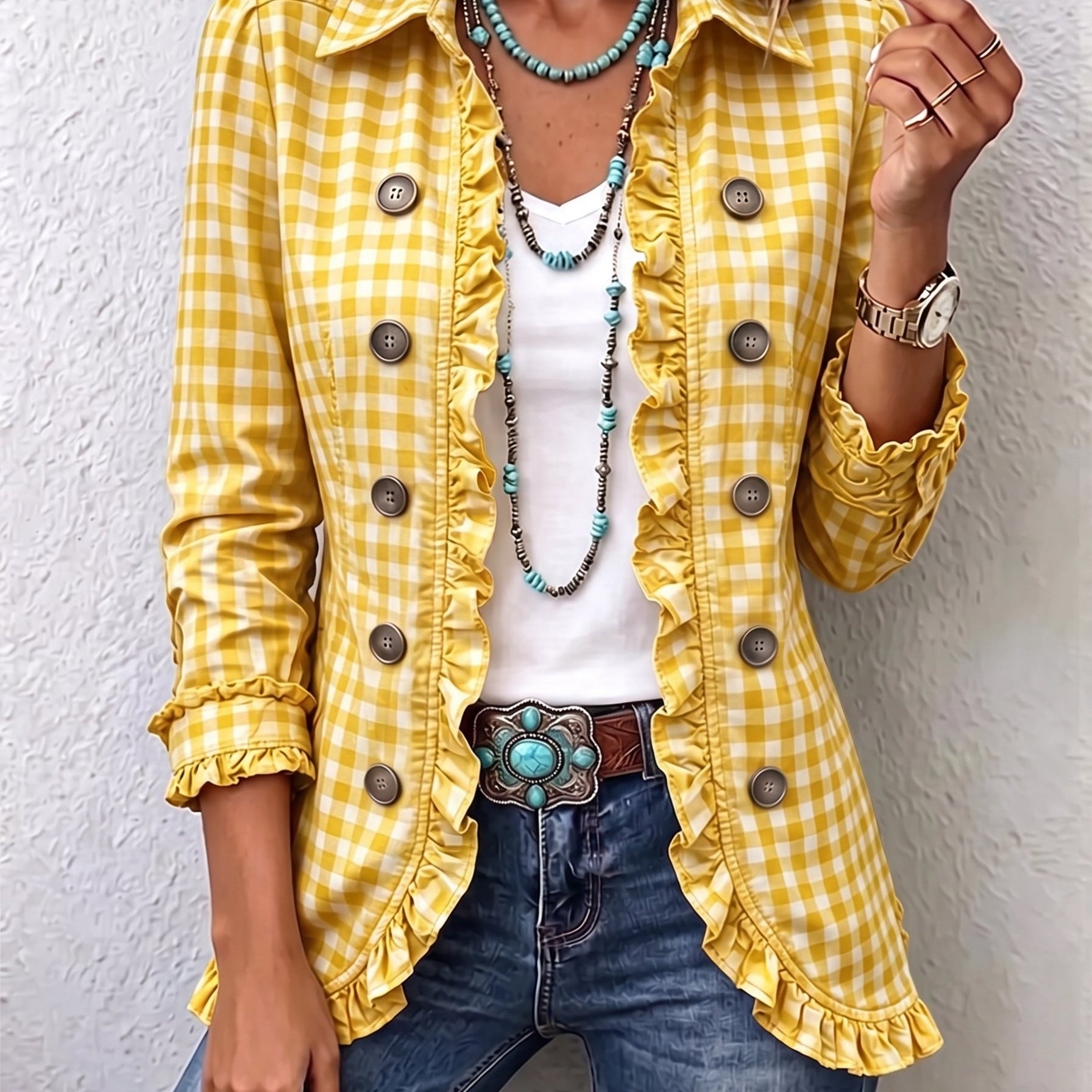 Elke™ | Blazer in Vichy Check