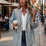 Rita™ | Oversized Blazer in Distressed Look