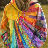 Angelika™ | Cardigan in Rainbow Patchwork