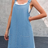 Britta - Lässiges Denim-Trägerkleid