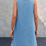 Britta - Lässiges Denim-Trägerkleid
