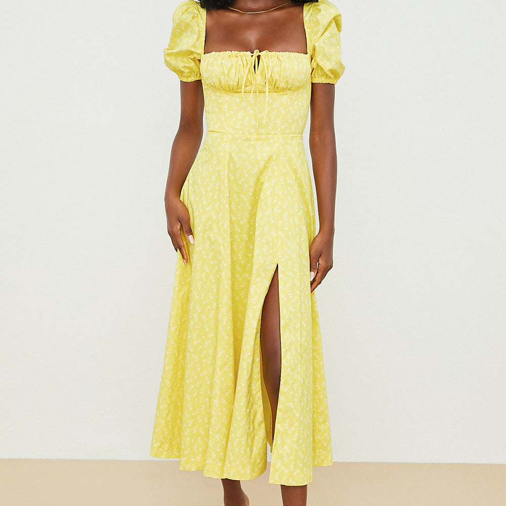 Aviana | Floral Puff-Sleeve Dress