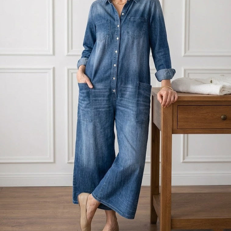 Else - Cotton Denim Overalls
