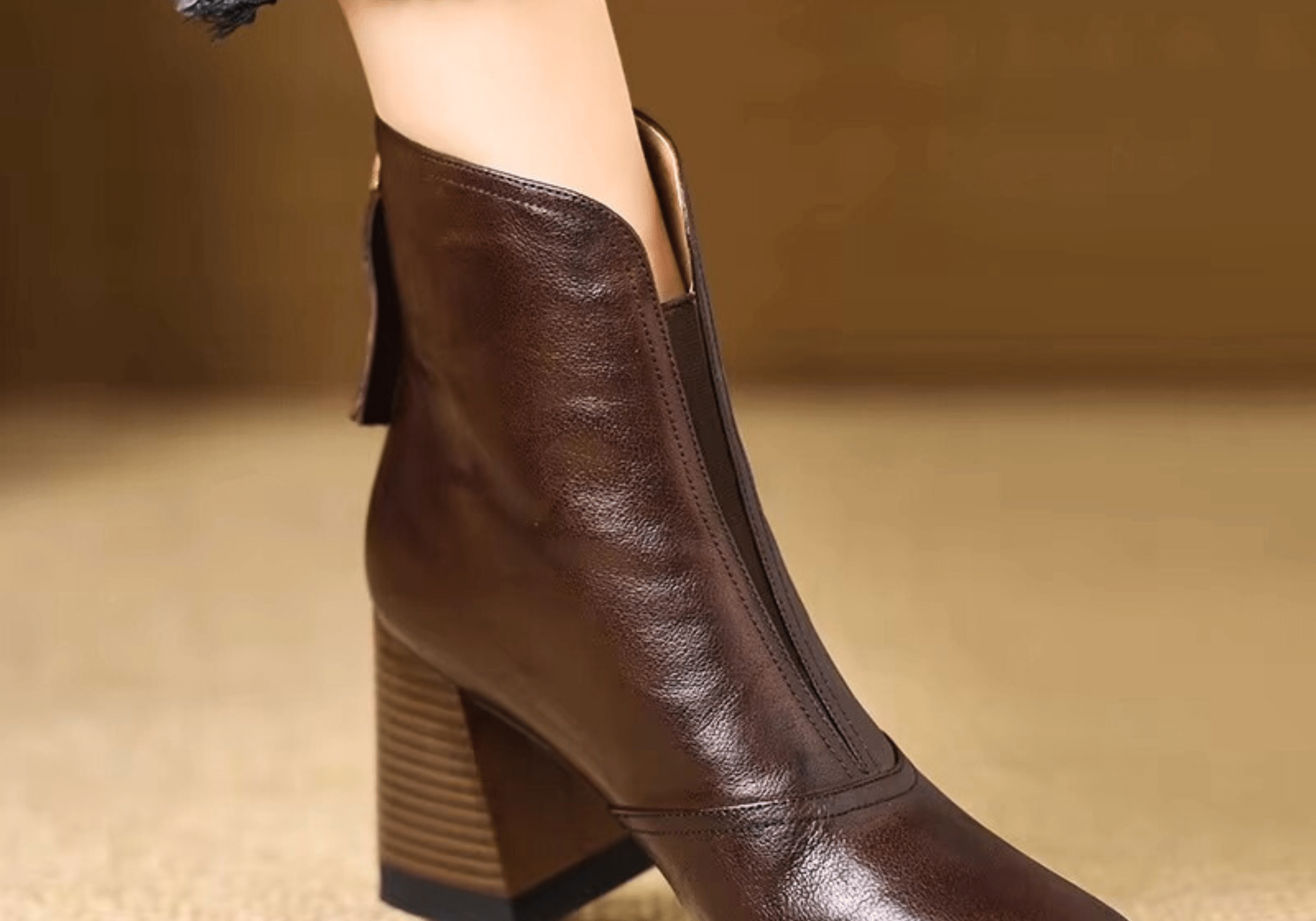 Claudia | Luxury Mid-Heel Ankle Boots