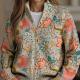 Erika™ | Cardigan with Vintage Flowers